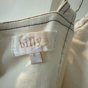 Billy J white jean maxi dress